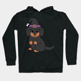 Black Halloween Dachshund Hoodie